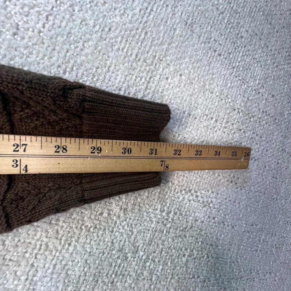 Banana Republic Mens Shawl Collar‎ Button Cardigan Brown Textured Knit Size L